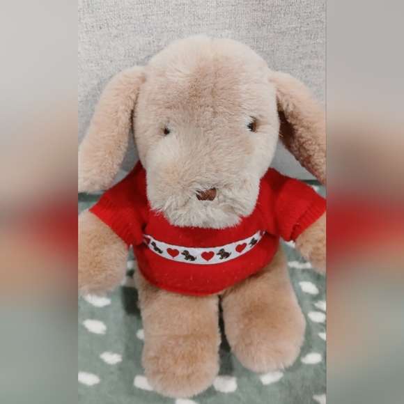 Gund Tender Puppy, 12in. Sweater removable, some pilling. Soft,Clean & Like New - Picture 6 of 8